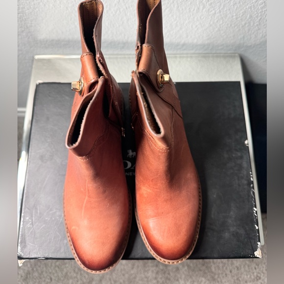 Coach Georgetta Light Wax Calf Saddle Burnished - Picture 4 of 5